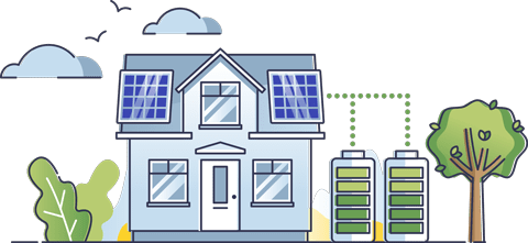 Impianto fotovoltaico Offgrid con Batteria