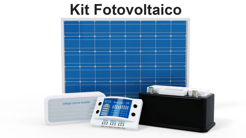 Kit Fotovoltaico con Inverter e Accumulo