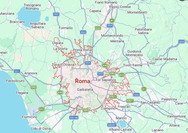 Mappa Roma e Provincia | Abbassalebollette.it Mappa Roma e Provincia