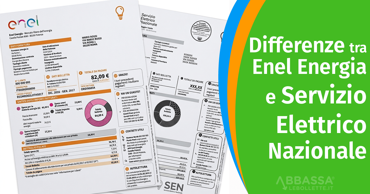 Enel Energia e Servizio Elettrico Nazionale: quali sono le differenze?