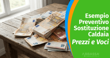 esempio preventivo sostituzione caldaia prezzi voci