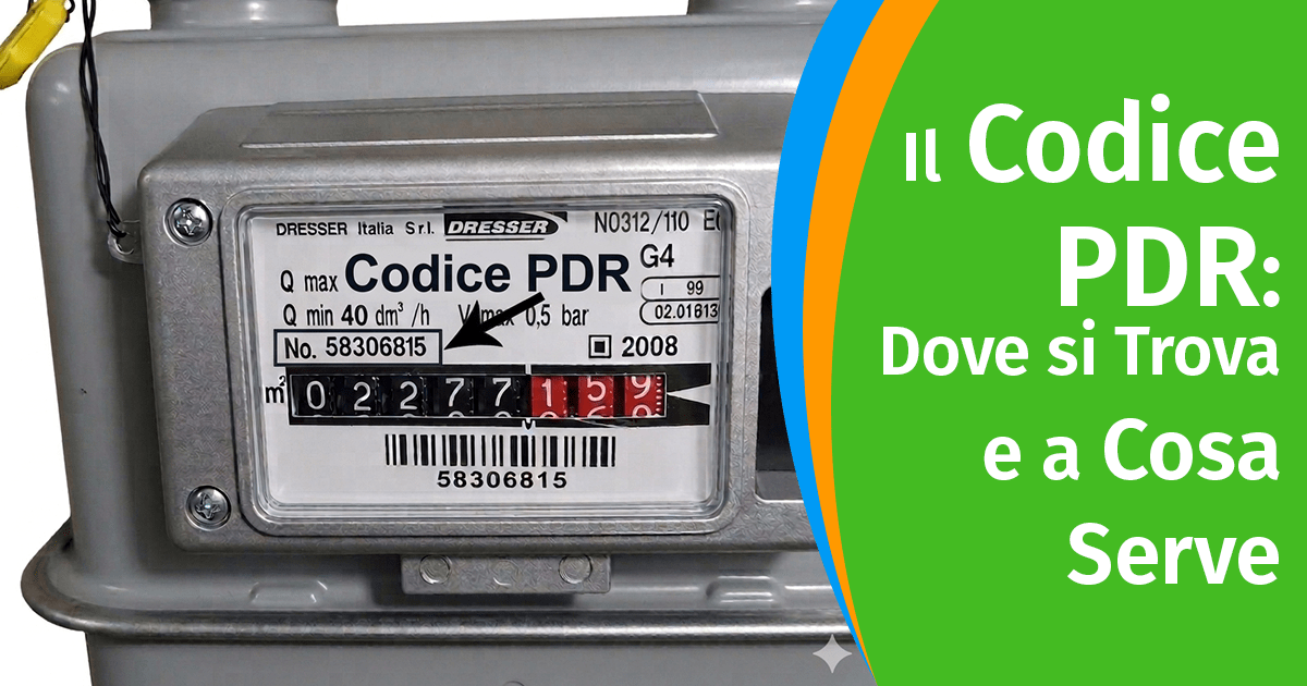 Il Codice PDR: Dove si Trova e a Cosa Serve