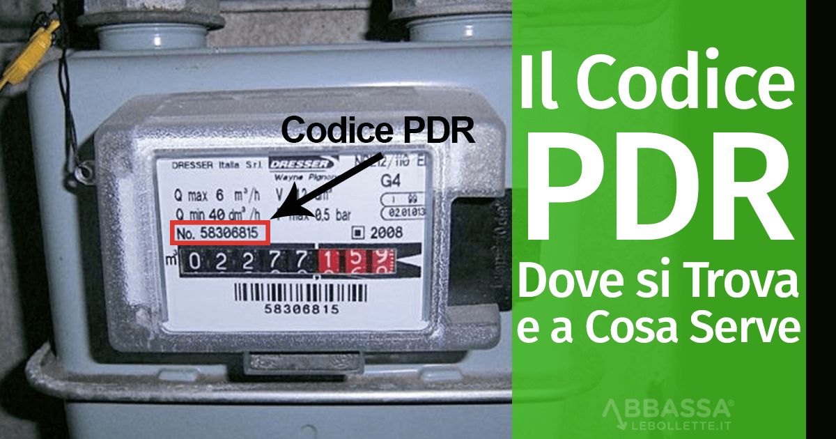 Il Codice PDR: Dove si Trova e a Cosa Serve