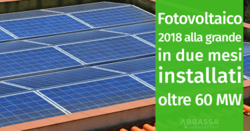 Fotovoltaico 2018: dati promettenti sulle installazioni di pannelli solari