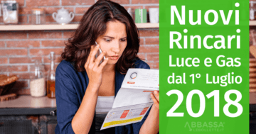 Rincari Luce e Gas 2018