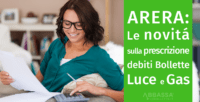 ARERA: Le novità sulla prescrizione debiti bollette luce e gas