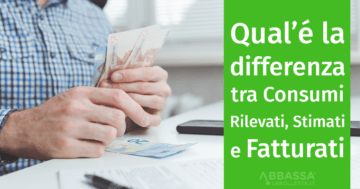 differenza consumi rilevati stimati e fatturati