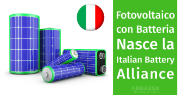Fotovoltaico con batteria: nasce Italian Battery Alliance