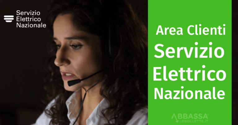 Area clienti e numero verde servizio elettrico nazionale