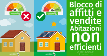 Blocco affitti e vendite per case non efficienti