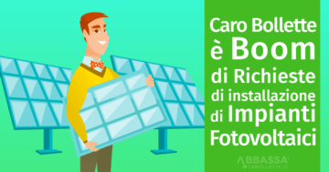 Boom di richieste di installazione di impianti fotovoltaici