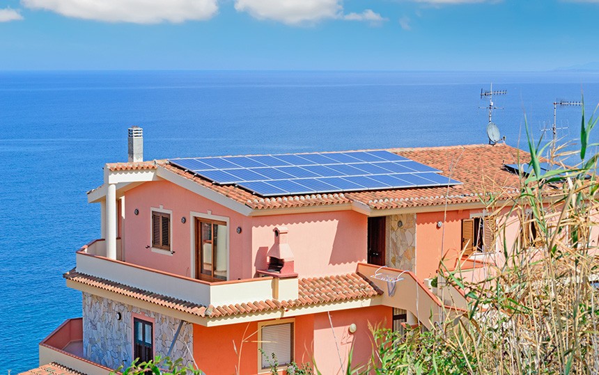 Impianto Fotovoltaico 6 kw sul Tetto sul litorale in Italia