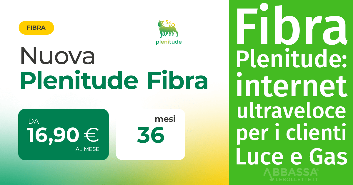 È nata la Fibra Plenitude: internet ultraveloce e conveniente per i clienti Luce e Gas