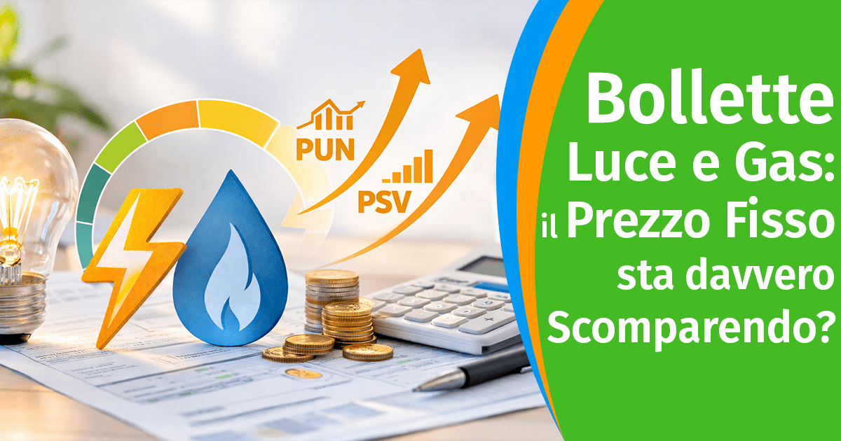 Bollette luce e gas: il prezzo fisso sta davvero scomparendo? Facciamo chiarezza