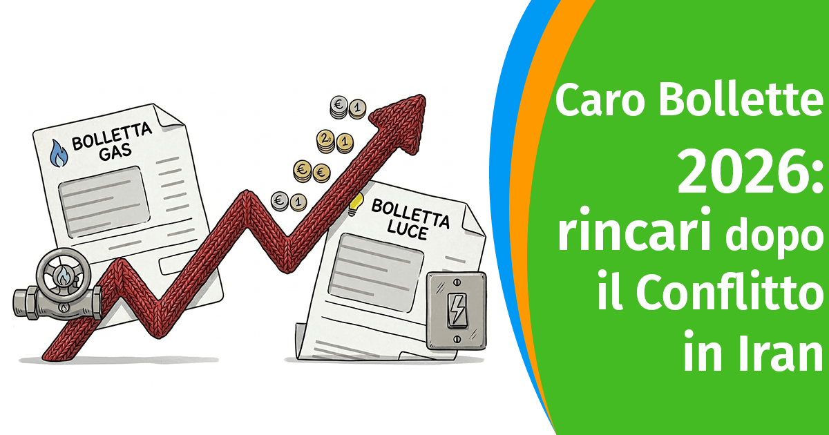 Caro Bollette 2026: rincari da oltre 350 euro dopo il conflitto in Iran