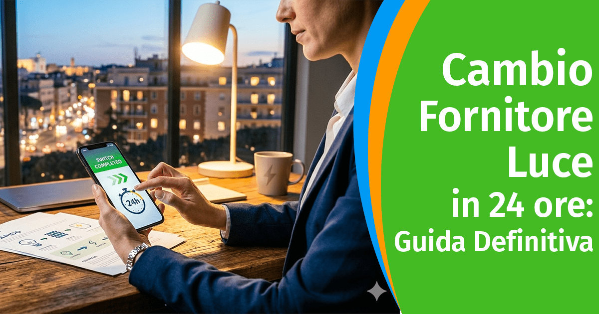 Cambio Fornitore Luce in 24 Ore: Guida Definitiva allo Switch Rapido