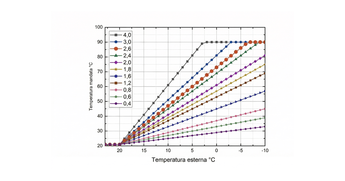 immagine curva climatica caldaia a condensazione