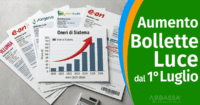 Stangata d’estate: aumento Bollette della Luce dal 1° luglio