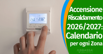 Accensione Riscaldamento 2026: il calendario per ogni città